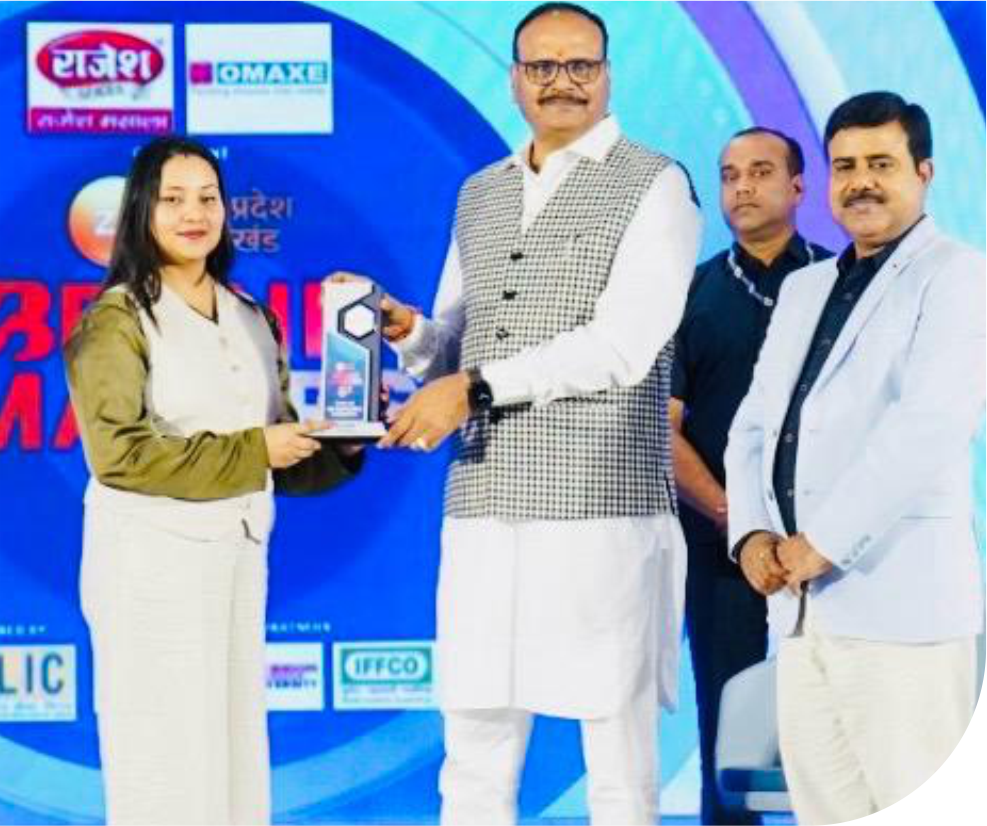 Recognition at Zee News Brand Makers of UP Lucknow